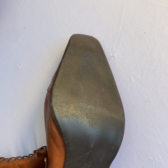 Leather Boots with Three Inch Heel - Picture 3 of 10